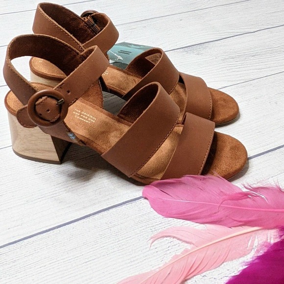 Toms Shoes - TOMS I Sz 7.5 I Grace Veg. Tanned Leather Sandals